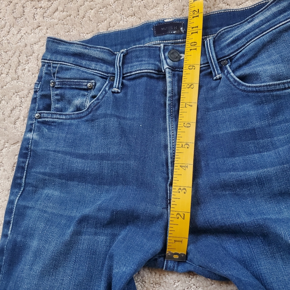 Mother Insider Ankle Dark Wash Blue Bootcut Jeans - Picture 11 of 12